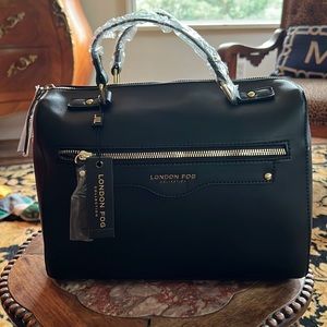 London Fog black handbag